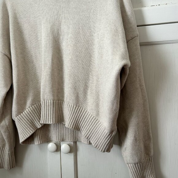 Quince 100% Organic Cotton Boyfriend Crew Sweater - Picture 3 of 5